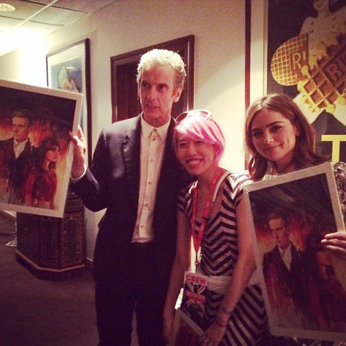 Alice finalmente conhece Peter Capaldi e Jenna Coleman